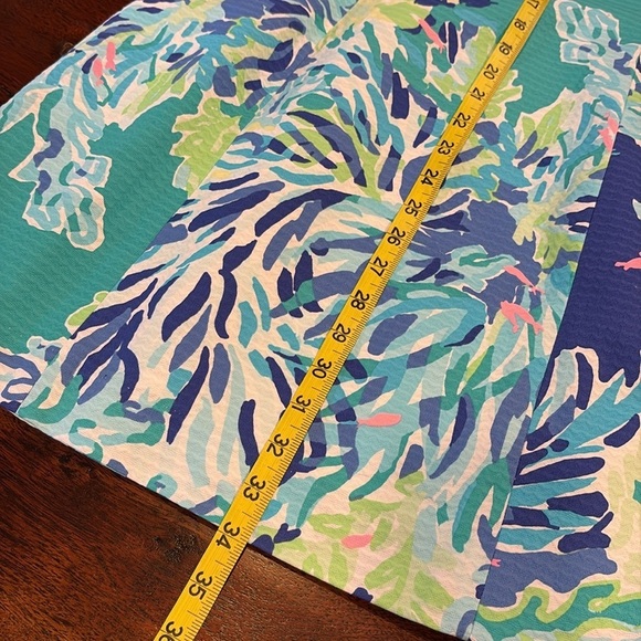 Lilly Pulitzer Pearl Shift Mini Dress Lace Neckline Wade and Sea sz 2 - Picture 12 of 12